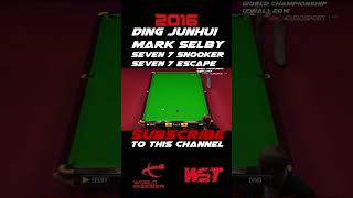 ding vs selby WSC 2016 ding selby snooker escape shorts youtube snookermoments snookertime [upl. by Rashida]