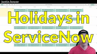 Holidays in ServiceNow [upl. by Aisila669]