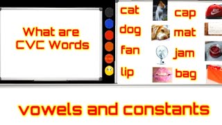 CVC Words in English with Pictures  Vowel and Constant for Kids  CVC Words with Examples [upl. by Acirret]