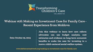 Webinar 16 Making an Investment Case for Family Care  Oct 25 2023 English [upl. by Asyar]