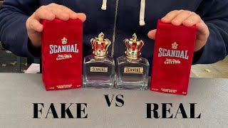 Fake vs Real Jean Paul Gaultier Scandal Pour Homme Perfume [upl. by Dorothy]