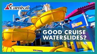 Carnival Cruise Water Slides POV  Carnival Radiance  WaterWorks™ [upl. by Ariadne]