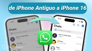 Cómo Pasar WhatsApp de iPhone Antiguo a iPhone 16 La última versión de 2024 [upl. by Maro609]