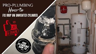 How to fix A unvented cylinder dripping from the relief valve [upl. by Ardnekal]