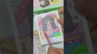 ASMR 🎀 decorating with stickers asmr sticker paperplay journal shorts hìnhdán [upl. by Isdnil391]