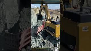 Caterpillar 390D Hydraulic Excavator Loading Mercedes amp MAN Trucks  Interkat SA [upl. by Ased666]