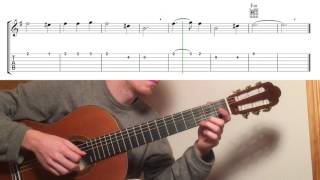 Hoist the Colours  Guitar tutorial  Classical Fingerstyle [upl. by Sherie780]