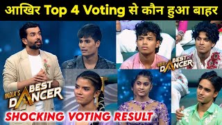 Shocking New Voting Result Top 4 India Best Dancer Season 4 Today Episode  IBD Season 4 Today [upl. by Yaron605]