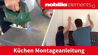 nobilia elements Küche aufbauen  Montageanleitung  schrankexpressde [upl. by Pomona]