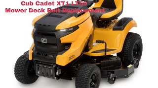 Cub Cadet XT1 LT50 Mower Deck Belt Replacement [upl. by Mylor]