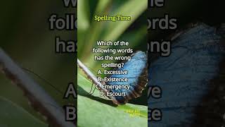 Spelling Time 460 spelling englishlearning englishvocabulary questions quiz [upl. by Hui977]