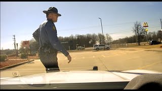 Arkansas State Police Traffic Stop  Expired Tags No Brake Light Cracked Windshield  HWY 49 [upl. by Lilian]