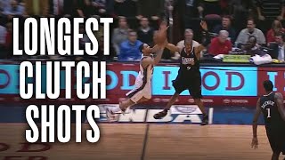 The Best CLUTCH SHOTS From BEHIND HALFCOURT in NBA History [upl. by Gypsie]