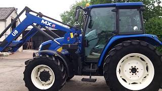 New Holland T5070 cw MX U8 Loader [upl. by Weissman]