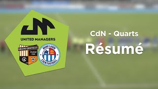 Résumé  CdN Quarts de finale  FC Grand Quevilly vs AG Caen Football [upl. by Ettezzus188]