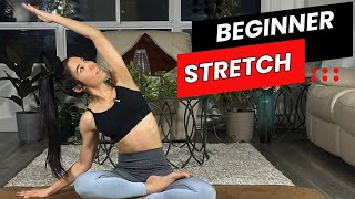 15 Min Stretching Routine for the Inflexible Beginner Hip amp Hamstrings [upl. by Clo]