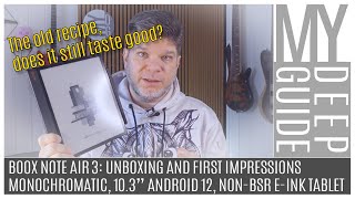 Boox Note Air 3 Unboxing and First Impressions of the 103quot Eink nonBSR Android 12 Tablet [upl. by Eisserc]