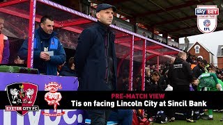 PREMATCH VIEW Tis on facing Lincoln City at Sincil Bank  Exeter City Football Club [upl. by Columbyne]