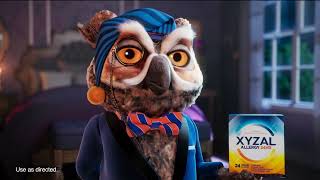 Xyzal 24Hour Allergy Relief  TV Commercial tvcommercials xyzal owl allergyrelief 24hours [upl. by Ellenar]