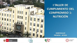 I taller de capacitación virtual para el cumplimiento del COMPROMISO 1 “MEJORA DEL ESTADO NUTRICION [upl. by Behnken]