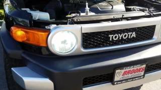 LASFIT 2007 Toyota fj cruiser H4 9003 LED headlight bulbs installation [upl. by David]