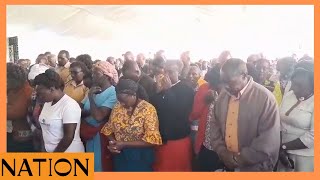 Emotional Endarasha school parents attend prayers for victims of school fire in Nyeri [upl. by Norra]