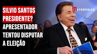 Silvio Santos presidente Apresentador tentou disputar a eleição [upl. by Alleinnad]