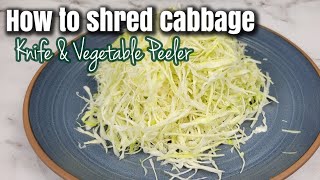 Easy way to cut cabbage  Cut cabbage for Coleslaw [upl. by Asiil150]