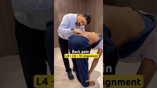 Back pain  sciatica pain  L4  L5  S1 alignment by dr harish grover ytshort feed [upl. by Alyal]