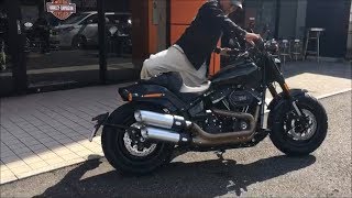 17 №301 緊急報告！！2018年 Fat Bob 114 購入記（後編） 納車の儀～Harley Davidson 幕張店 [upl. by Alakcim]