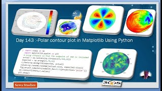 Day 143 Polar contour plot in Matplotlib Using Python [upl. by Annadiane]