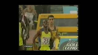 Hicham El Guerrouj 1500m World record 14071998 Roma Golden League High Quality [upl. by Thin483]