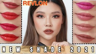 REVLON SUPERLUSTROUS LUSCIOUS MATTE LIPSTICK SWATCHES  SHADE BARU 2021 [upl. by Charita232]