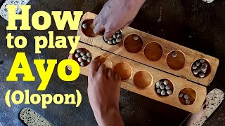 How to Play Ayo a Yoruba Variant of Mancala [upl. by Maxima]