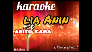 Karaoke  LIA ANIN  Abito Gama Nada Pria [upl. by Iliram]