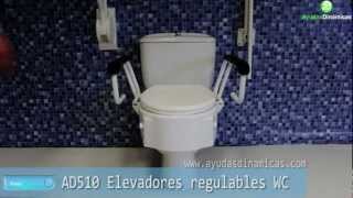 Elevadores de wc regulables en altura e inclinación Ayudas Dinámicas [upl. by Gnaw189]