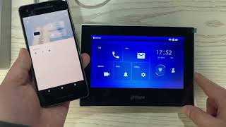 Dahua Indoor monitor V46 firmware how to bind phone app DMSS [upl. by Yeslah29]