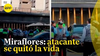 Hombre mató a mujer dentro de restaurante en Miraflores y luego se suicidó [upl. by Eliathan]