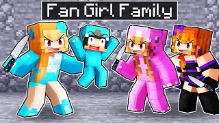 OMZ Adopt by a CRAZY FAN GIRLS FAMILY in Minecraft  Parody StoryRoxy and LilyCrystal [upl. by Kcorb]