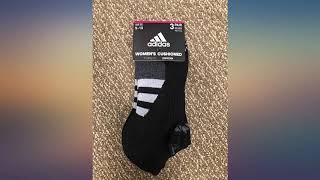 adidas Womens Cushioned No Show Socks 3Pack review [upl. by Kier]