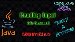 Tutorial 14  How to read Input in Java  Scanner class  hasNext methods  next methods [upl. by Eiramac]