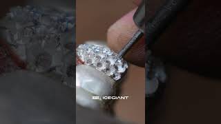 Processing threetone diamond dust amp cut grillz [upl. by Vitek]