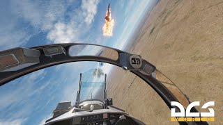 F15 Escort C130 Mission Practice through hostile territory versus SU27s in DCS [upl. by Nerhtak]