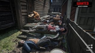 Red Dead Redemption 2  General Store 1500 Bounty Shootout Valentine General Store [upl. by Yrok]