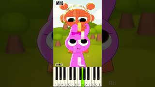 Put Your Finger Here Incredibox Sprunki fash  Piano Tutorial [upl. by Lapo]