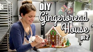 EASY Gingerbread House Tutorial for beginners  Assembly amp Decorating [upl. by Haidebez]