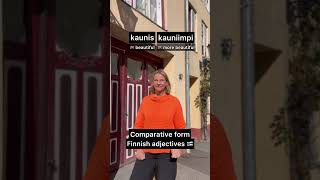 Learn the comparative form in Finnish 🙋🏼‍♀️🇫🇮 finnishlanguage finnishteacher learnfinnish [upl. by Notxarb]