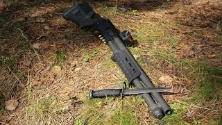 Обзор оружейного тюнинга на Mossberg 590А1 [upl. by Alidus]