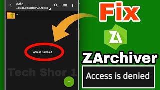 FIX ACCESS IS DENIED IN Z ARCHIVER  First time on youtube 100 working bgmi z archiver error [upl. by Eillom455]