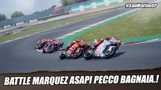 MotoGP™️24❗KING MARQUEZ BUAT PECCO MERANA DI MISANO❓MARTIN SALAH PERHITUNGAN❓SanMarinoGP Tv replay [upl. by Inan]